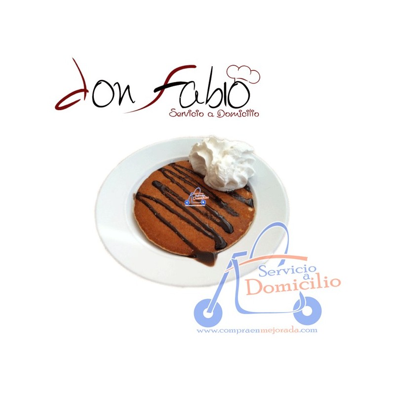 Postres Don Fabio Tortitas  Con Nata y Sirope.