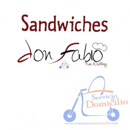 Sandwiches Don Fabio Sandwichs Don Fabio  Pollo plancha, jamón york, queso, tomate, lechuga y salsa cesar.