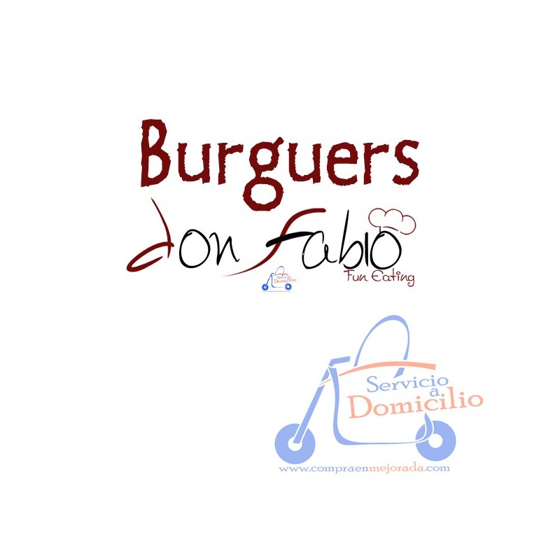 Burguers Don Fabio Hamburguesa Tradicional  Carne de 90gr. mixta (ternera y cerdo), lechuga, tomate,